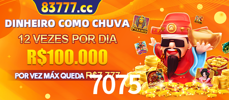 Banner do programa de recompensas Recomende para amigos do 7075, detalhando os bônus por convidar amigos, com prêmios que chegam a R$288.888.