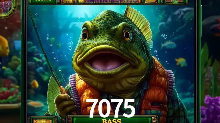 Personagem de peixe pescador do popular jogo de slot com tema de pescaria, uma das emocionantes opções de caça-níqueis para jogar e ganhar no cassino 7075.